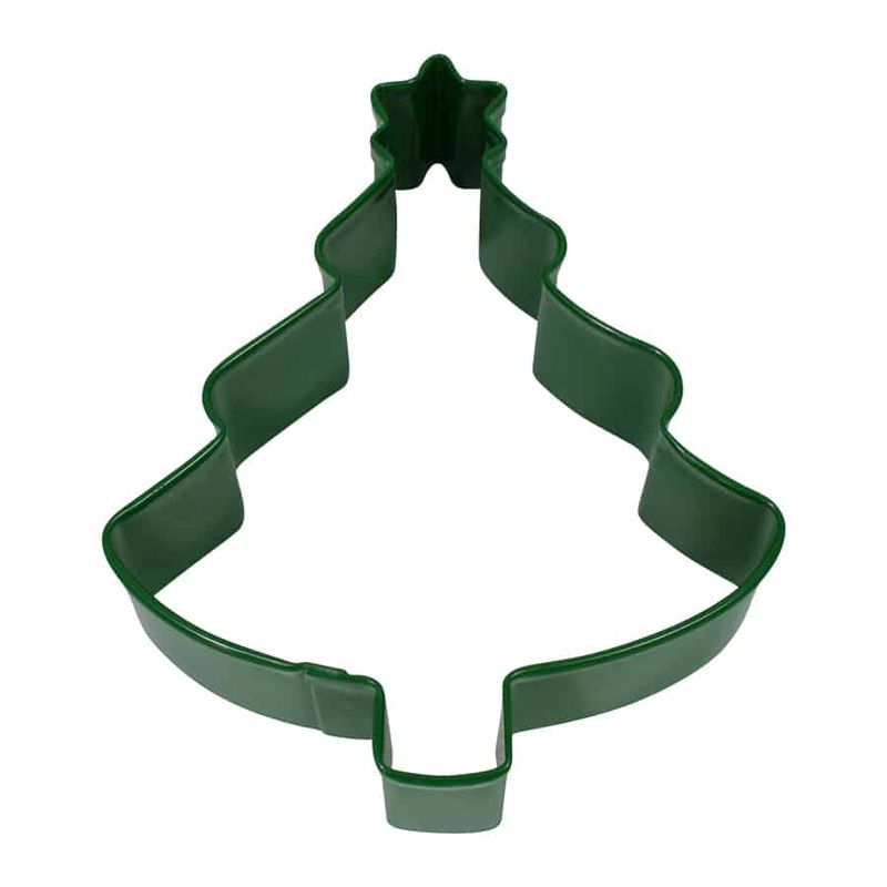 Tree w/Star Cookie Cutter (Green, 4″)