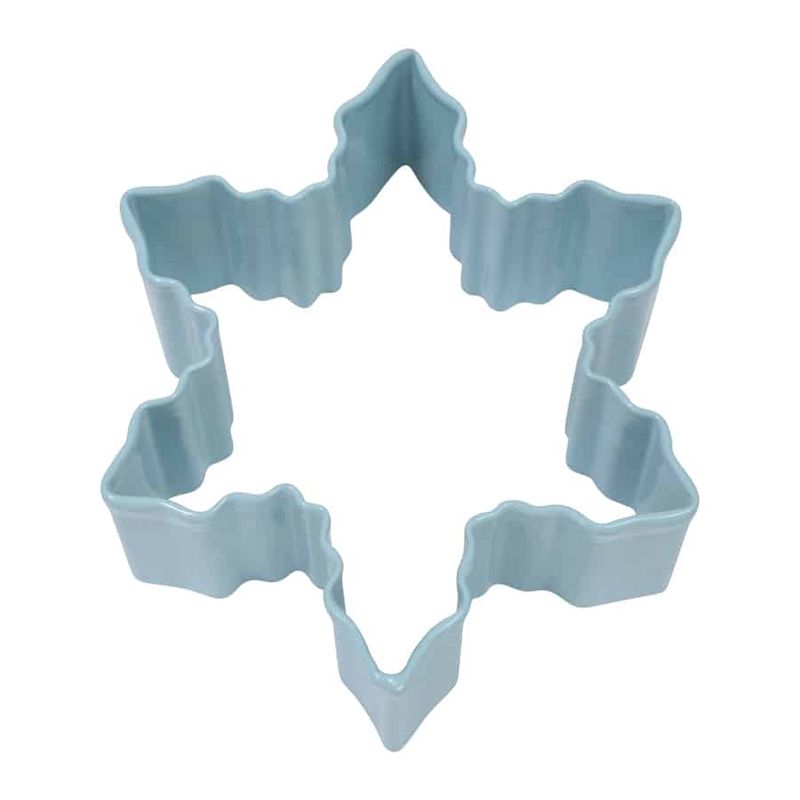 Snowflake Cookie Cutter - Blue Polyresin
