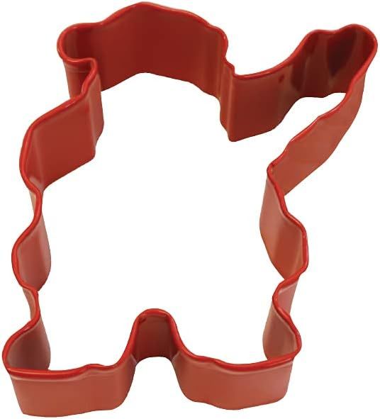 Waving Santa Cookie Cutter (Red, 3.5")