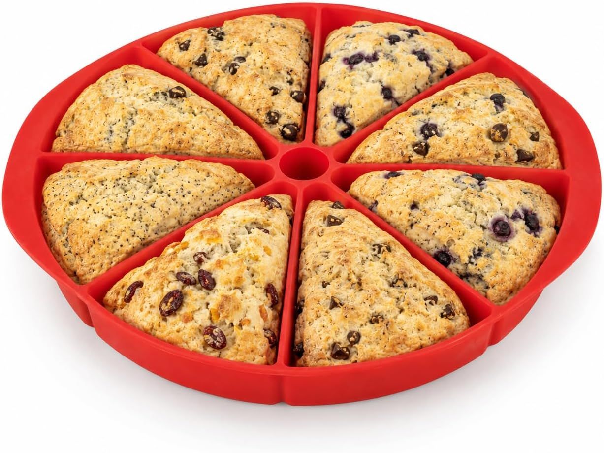 Silicone Scone Pan red