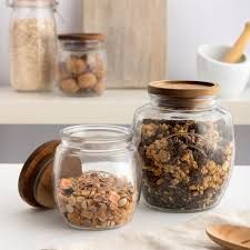 68oz universal Storage Jar w/wooden lid
