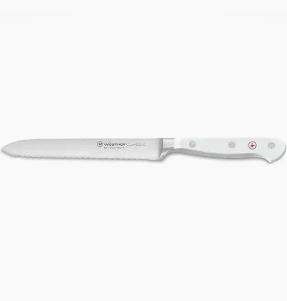 Classic White 5" Serrated Knife