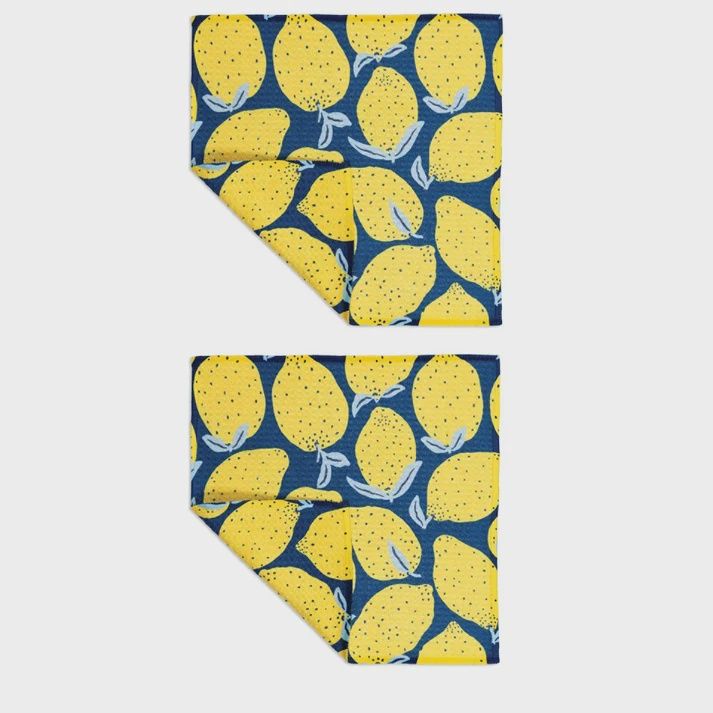 Lemons Dish Cloth (Set of 2)