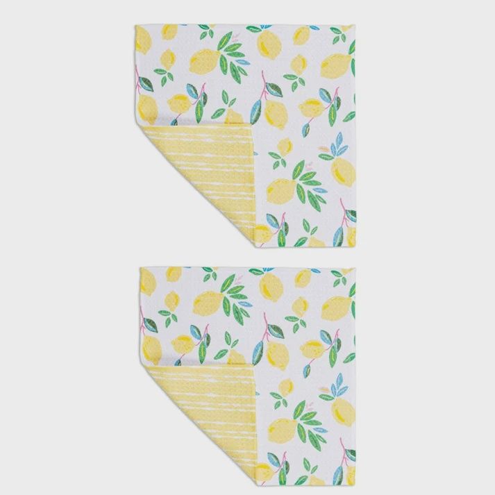Lemon Zest Dish Cloth (Set of 2)