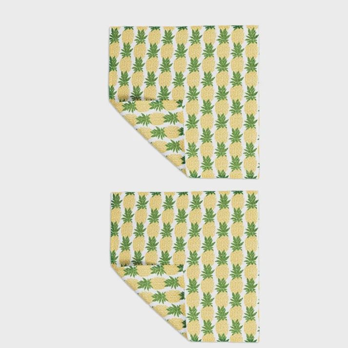 Pineapple Parade Dish Cloth (Set of 2)