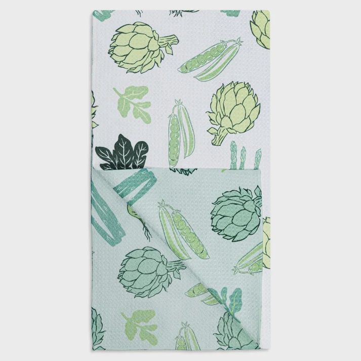 Spring Greens Dish Towel