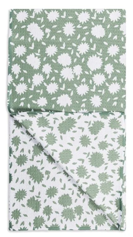 Aster Green Dish Towel