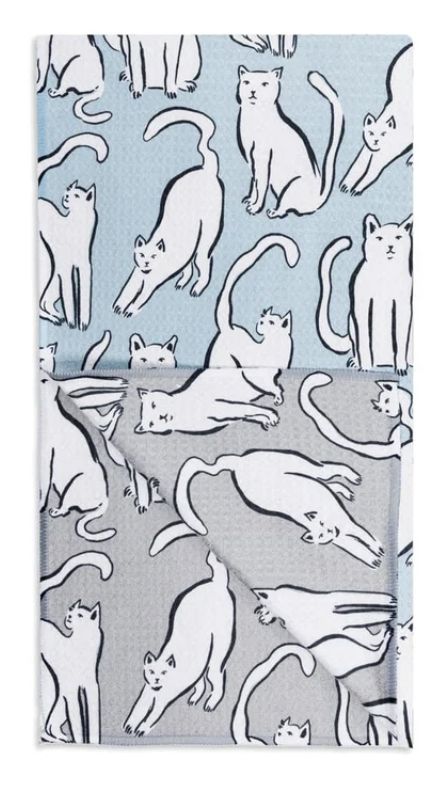 Curious Cats Dish Towel