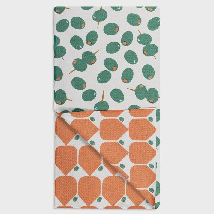 Olive Twist Dish Towel