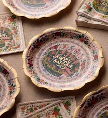 Floral Plate, Small Cake 8 count
