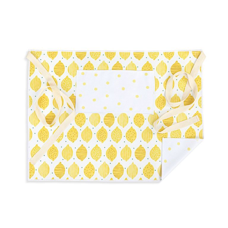 Absorbent Half Apron - Lemons
