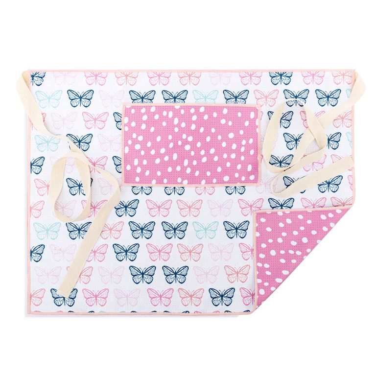 Absorbent Half Apron - Butterflies