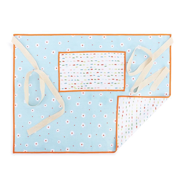Absorbent Half Apron - Micro Daisy