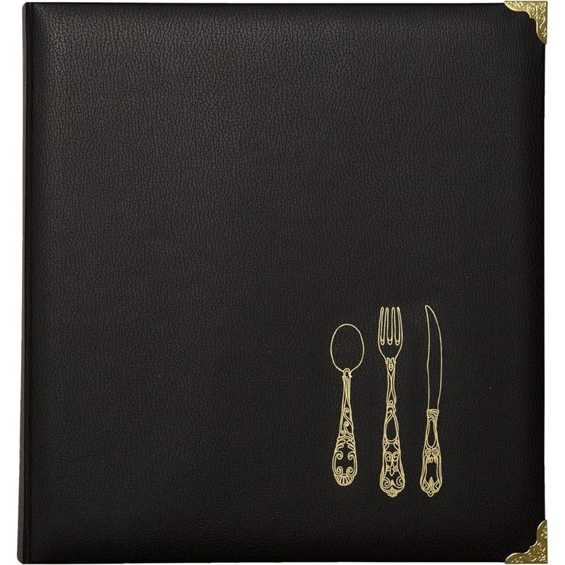 Black Leatherette Recipe Binder