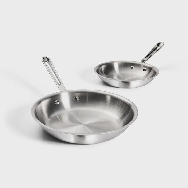D3 SS 8" and 10" Frying Pans