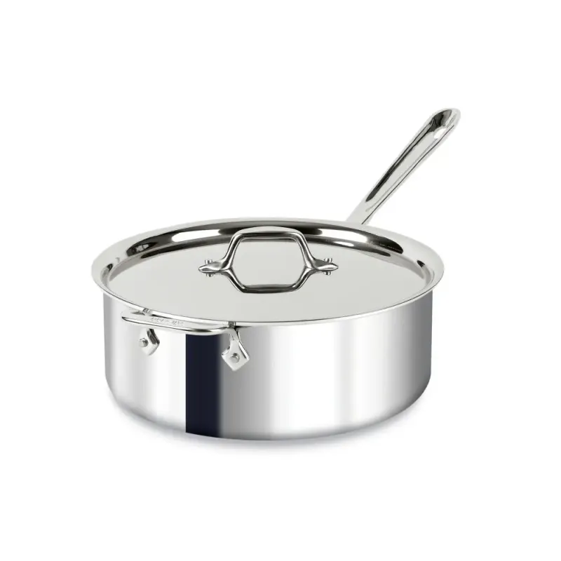 D3 SS 6 QT Deep Saute Pan With Lid