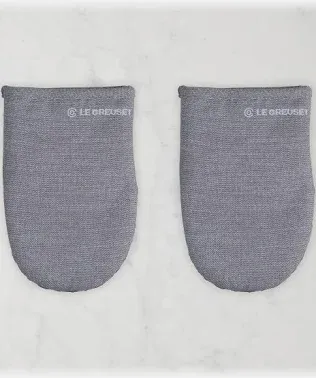 Set of 2 Mini Oven Mitts, Grey