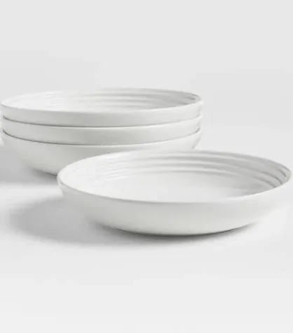 Set of 4 Vancouver Pasta Bowls, White