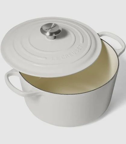 Signature Deep Round Oven, 6.5 Qt, White reg $460