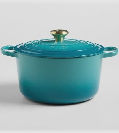 Signature Deep Round Oven, 6.5 Qt, Bleu Riviera reg $460