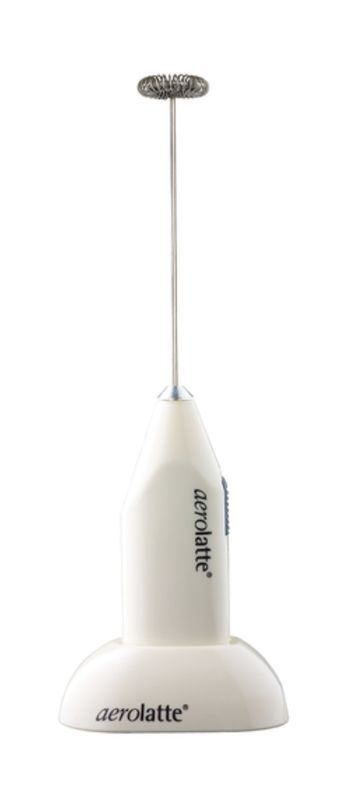 Milk Frother w/stand - Ivory