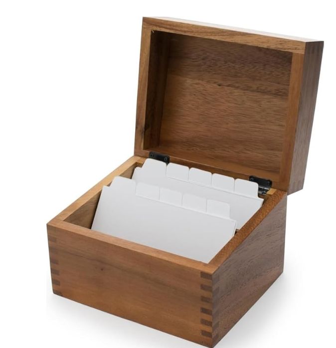 Wooden Recipe Box