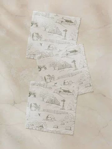 Farmyard Dishcloth Set- 3 pk