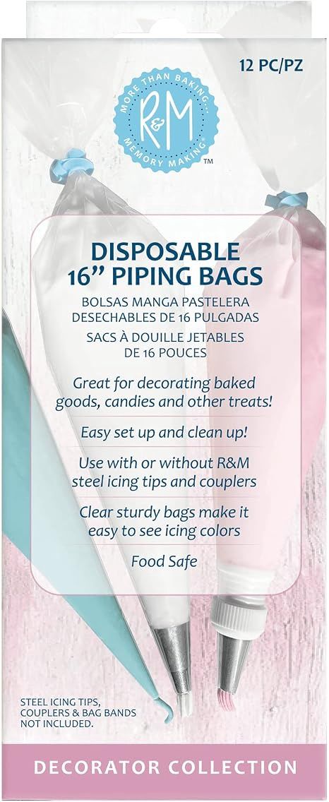 Disposable Piping bags 16" 12pk