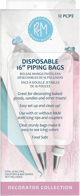 Disposable Piping bags 16" 12pk