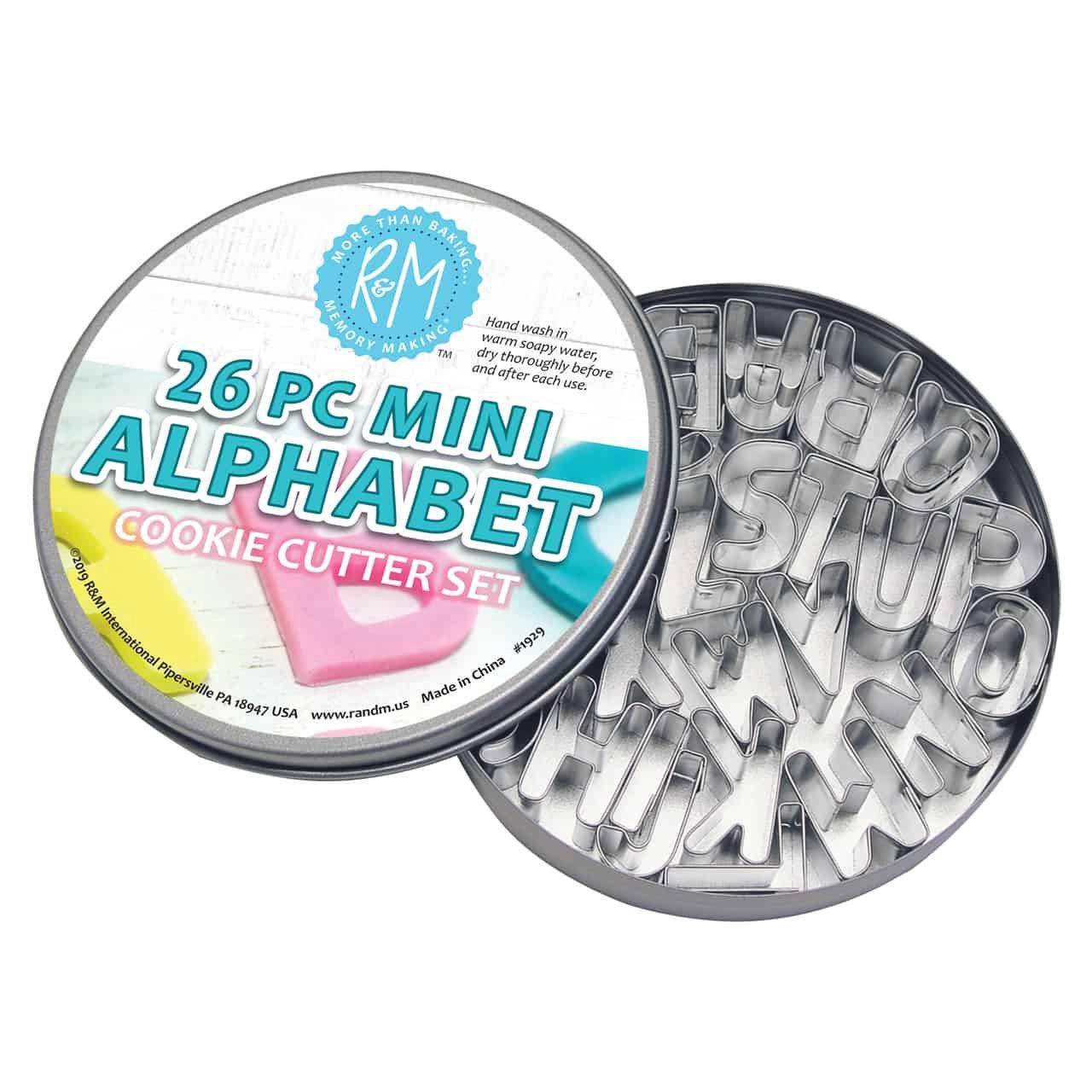 Mini Alphabet Cookie Cutter set