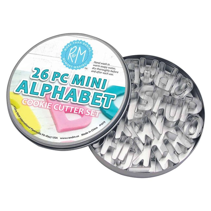 Mini Alphabet Cookie Cutter set