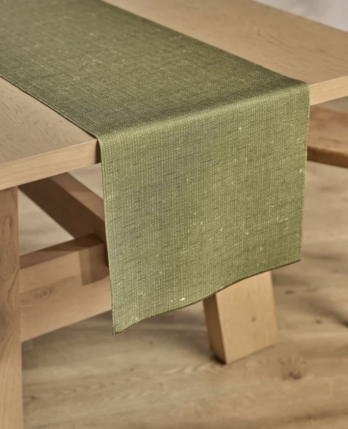 Willa Green Table Runner- Md 16" x 90"