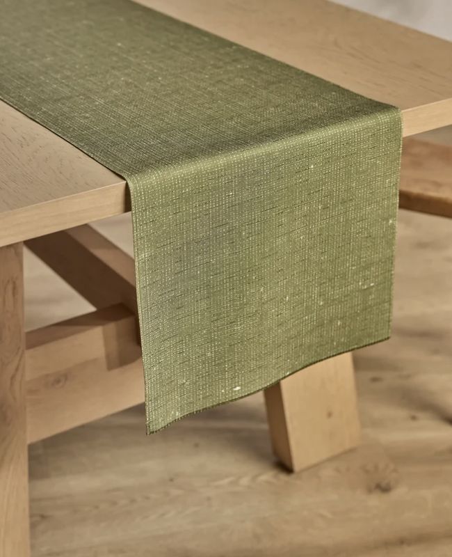 Willa Green Table Runner- Md 16" x 90"