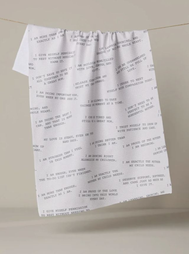 Reminders for Mom Tea Towel