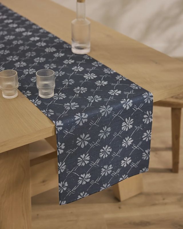 Bonnie Indigo Table Runner- 16" x 90"