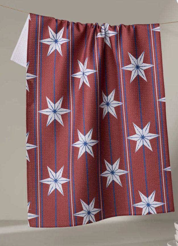 Vintage Stars Tea Towel