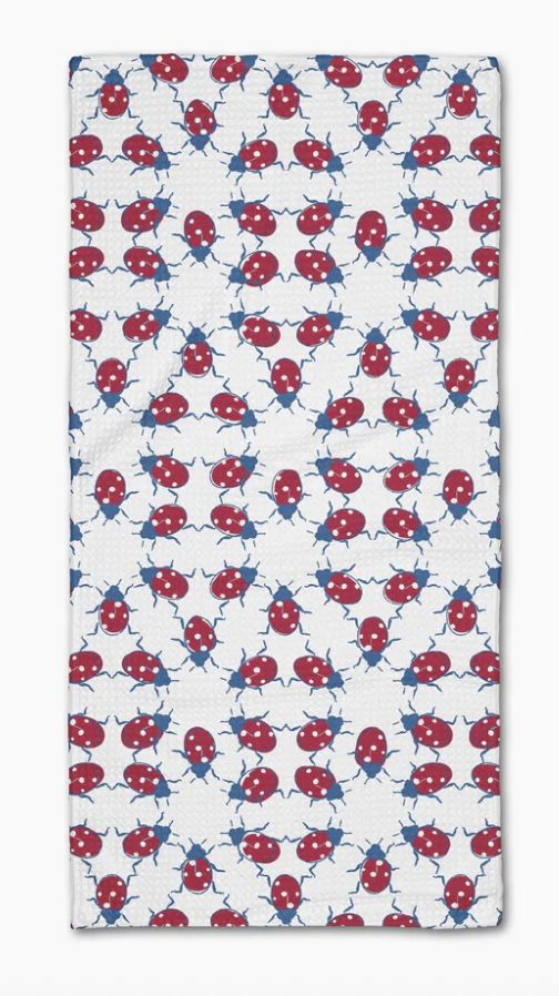 Ladybug Dance Bar Towel