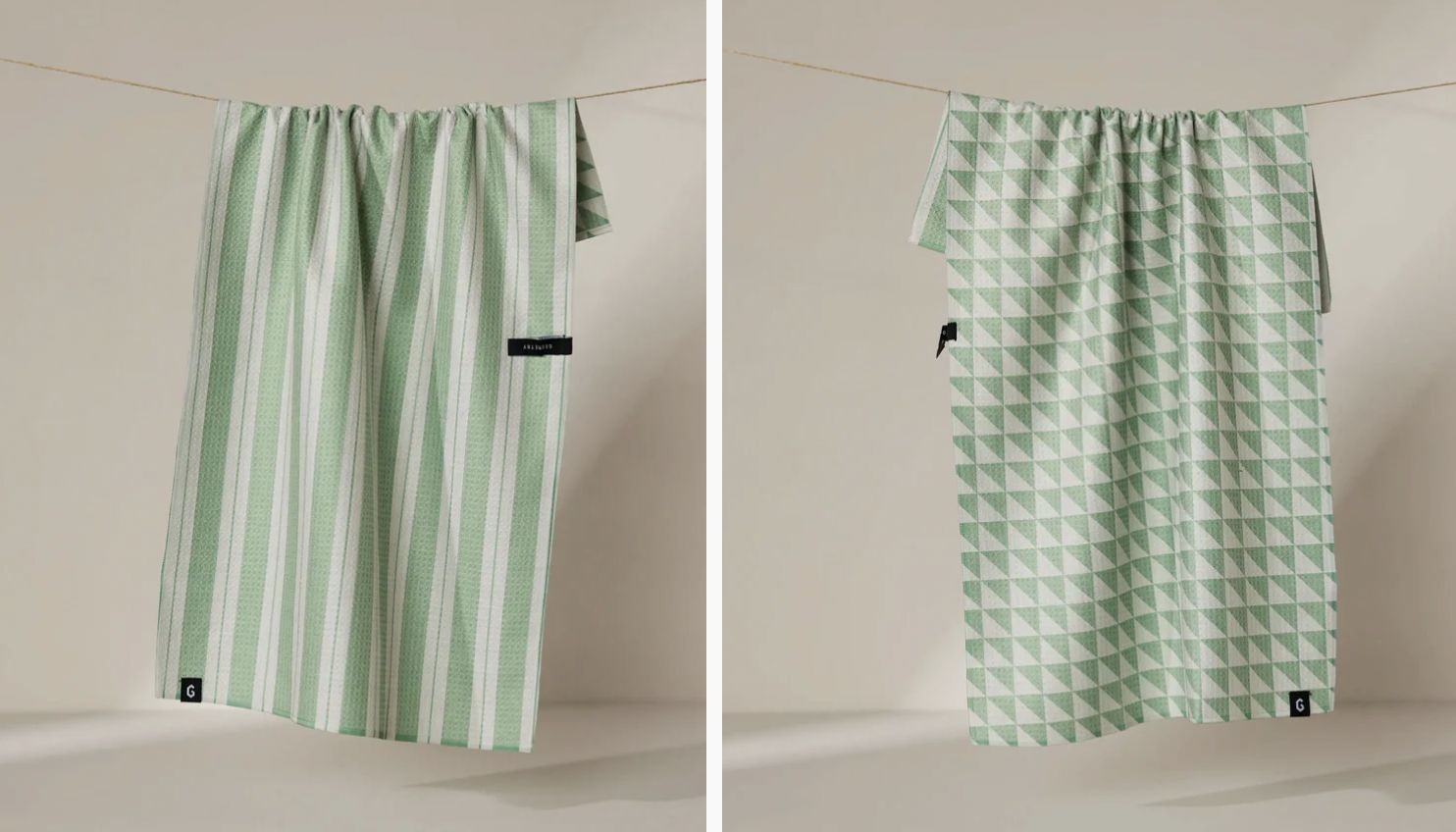 Pistachio Double Sided Tea Towel