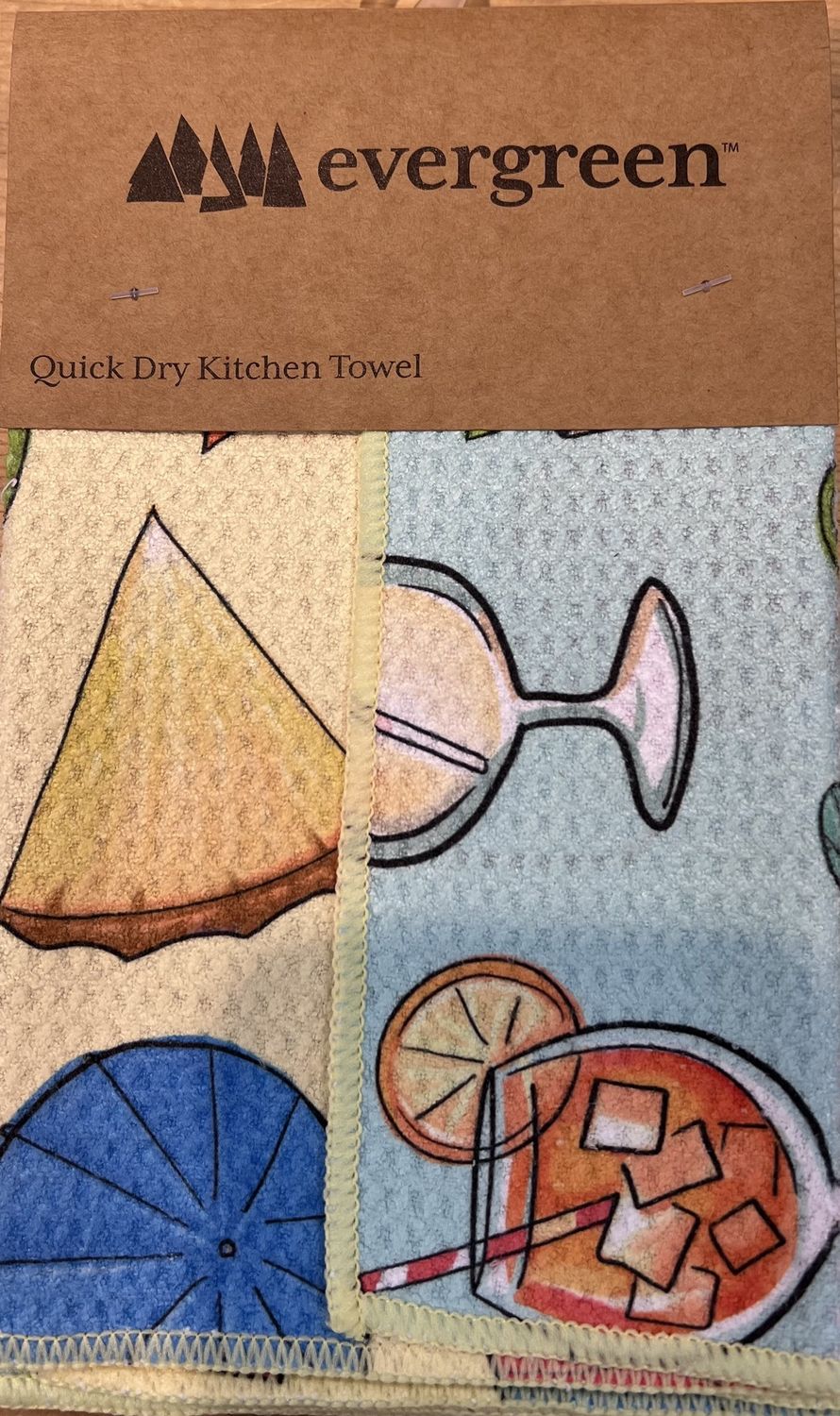 Cocktails Quick Dry Kitchen Towel