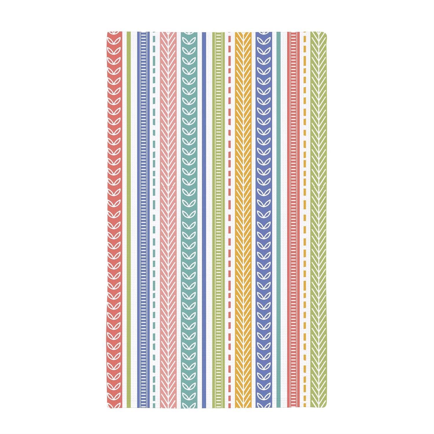 Block Florals Quick Dry Kitchen Towel