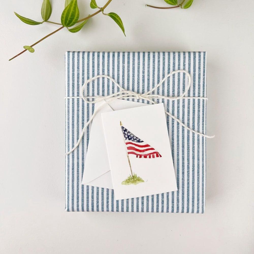 american flag mini enclosure notecard