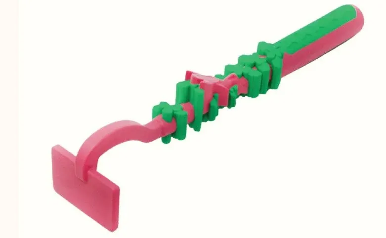 Pink &amp; Green Garden Hoe Pusher