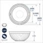 3 Piece Prep &amp; Serve Mixing Bowl Set- Sea Glass
