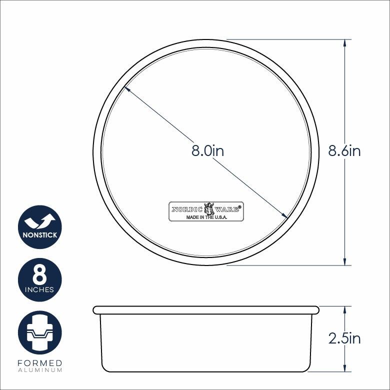 Round Cake Pan 8 inch- Nonstick