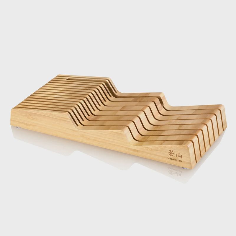 9-Slot Bamboo In-Drawer Organizer