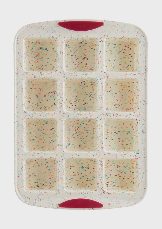 12 Brownie Pan Silicone Confetti