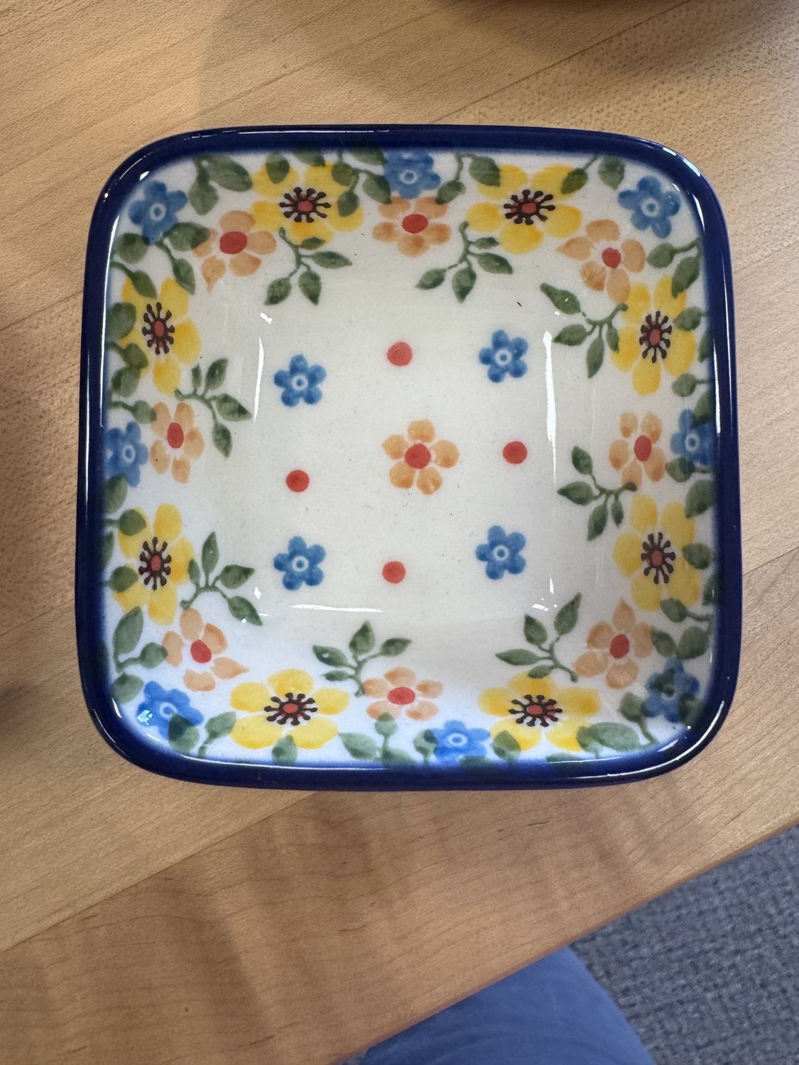 3" Small Square Dish- UNIKAT- 604/ 656 Misc
