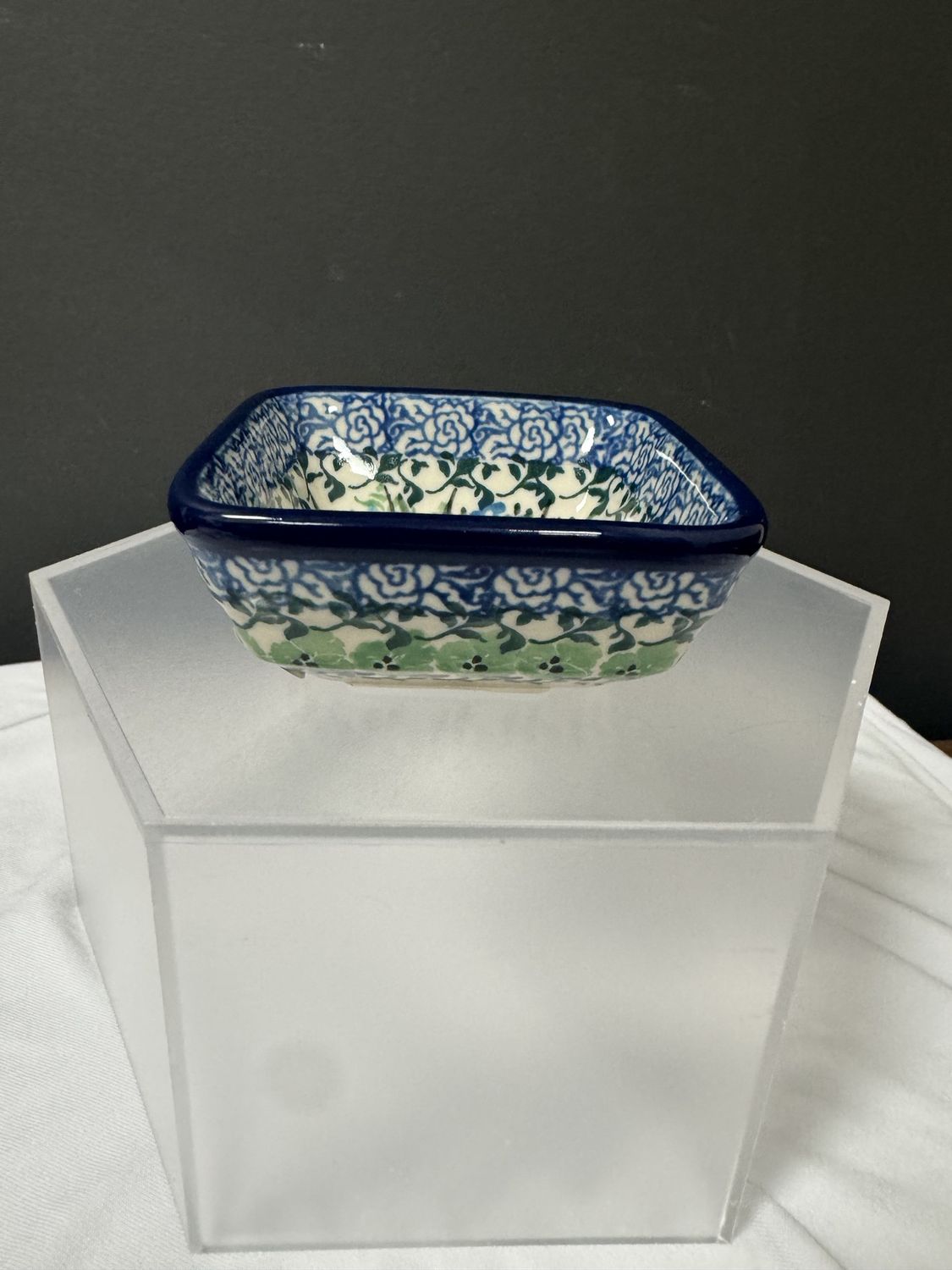 3" Small Square Dish- UNIKAT- 604/ 656 Misc