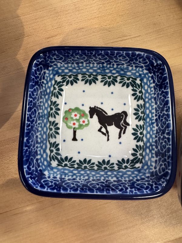 3" Small Square Dish- UNIKAT- 604/ 656 Misc