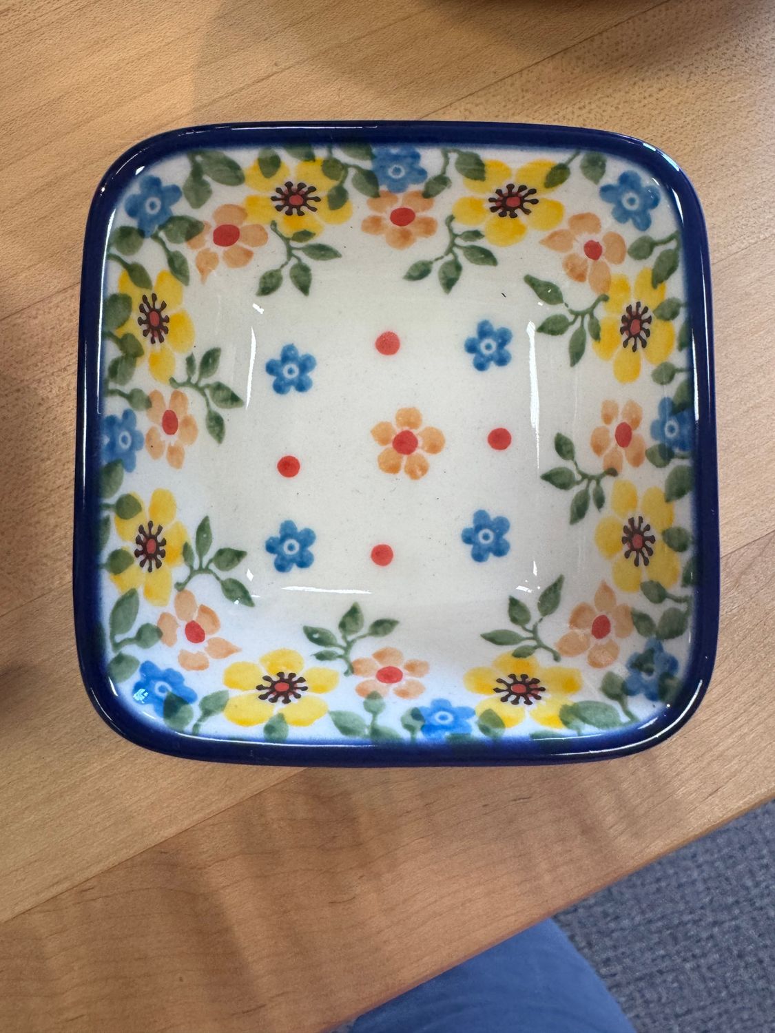 3" Small Square Dish- UNIKAT- 604/ 656 Misc